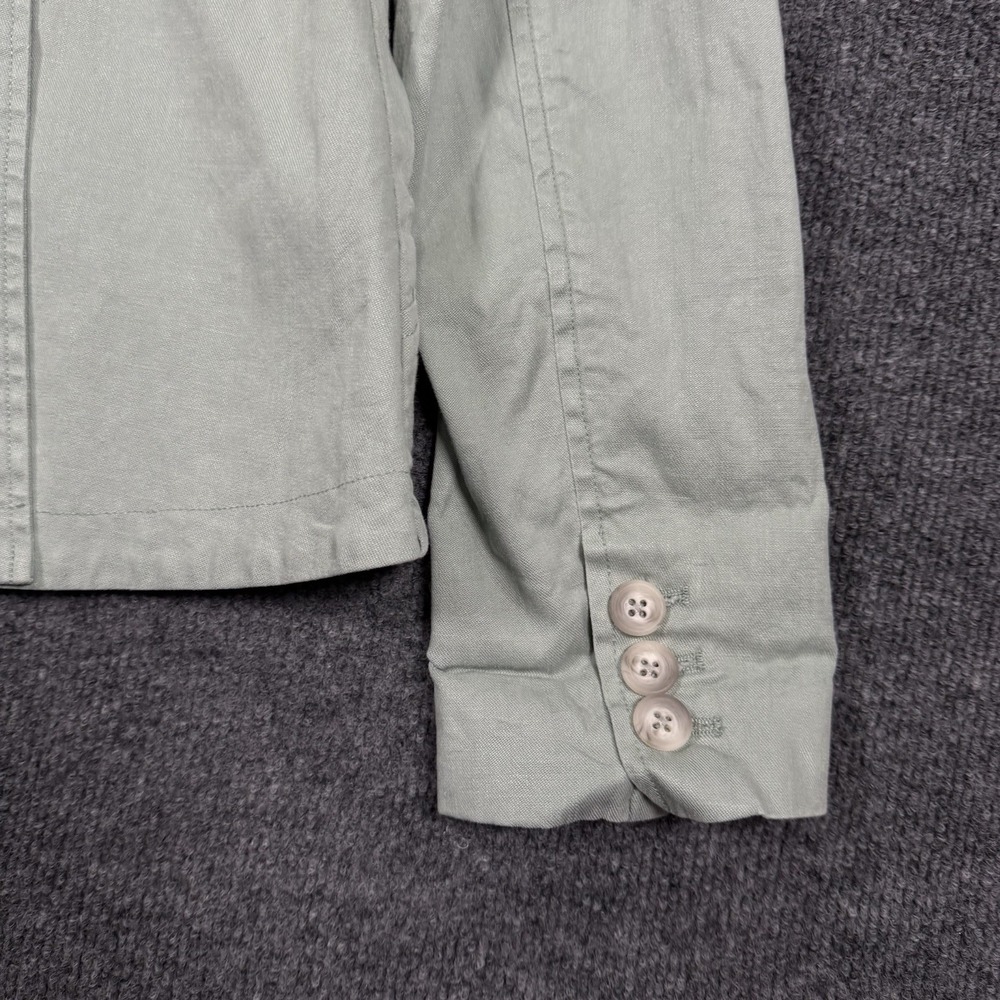 NWT Peruvian Connection Langley Jacket Opal Green Linen Cotton Blazer Women Sz 4 - Picture 8 of 10